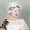 Fancy Fascinator with Polka Dot Net Veil - Image 6