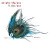 Cocktail Hat with Peacock Faux Feather - Image 8