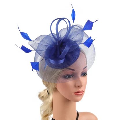 Lightweight Cocktail Hat with Knotted Design - Image 7