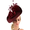 Dramatic Teardrop Disc Cocktail Hat - Image 9