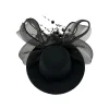 Retro Mini Top Hat Black Fasinator - Image 8