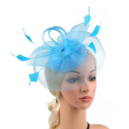 Lightweight Cocktail Hat with Knotted Design - Image 13