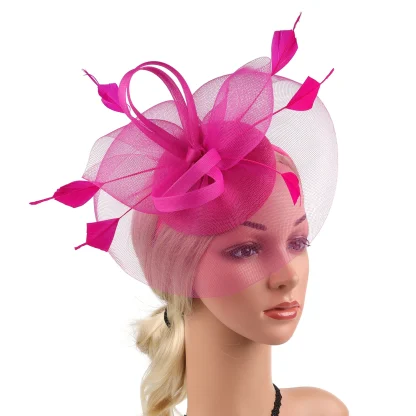 Lightweight Cocktail Hat with Knotted Design - Image 8