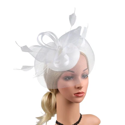Lightweight Cocktail Hat with Knotted Design - Image 14