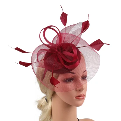 Lightweight Cocktail Hat with Knotted Design - Image 10