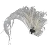 Faux Peacock Feather Headpiece with Clip - Image 14