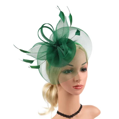 Lightweight Cocktail Hat with Knotted Design