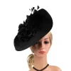 Dramatic Teardrop Disc Cocktail Hat - Image 4