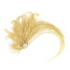 Faux Peacock Feather Headpiece with Clip - Image 11