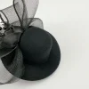 Retro Mini Top Hat Black Fasinator - Image 7