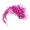 Faux Peacock Feather Headpiece with Clip - Image 8
