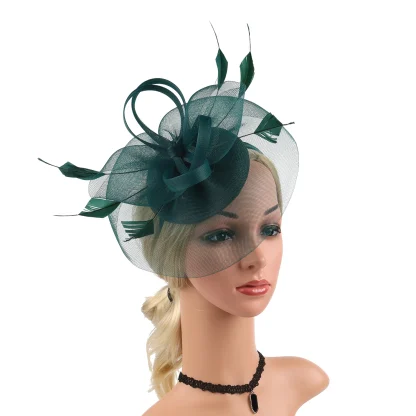 Lightweight Cocktail Hat with Knotted Design - Image 5