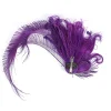 Faux Peacock Feather Headpiece with Clip - Image 4
