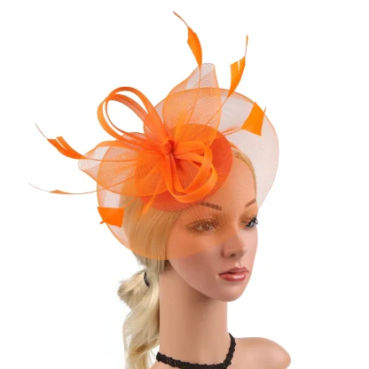 Lightweight Cocktail Hat with Knotted Design - Image 2