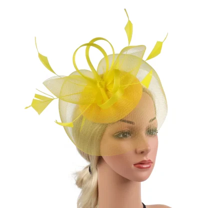 Lightweight Cocktail Hat with Knotted Design - Image 11