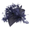 Dramatic Cocktail Hat with Faux Feather - Image 4