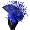 Dramatic Cocktail Hat with Faux Feather